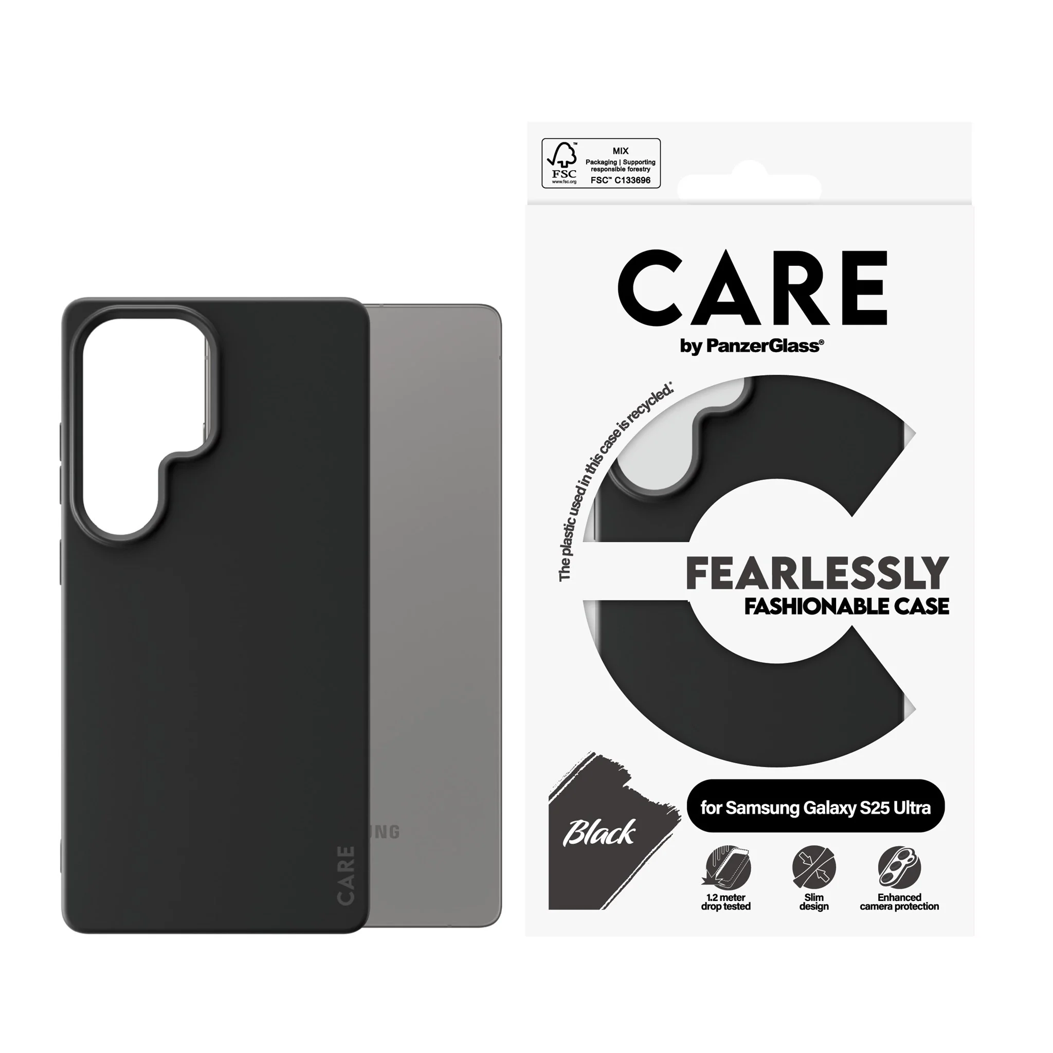 CARE⢠by PanzerGlass® Case Black Samsung Galaxy S25 Ultra - Image 2