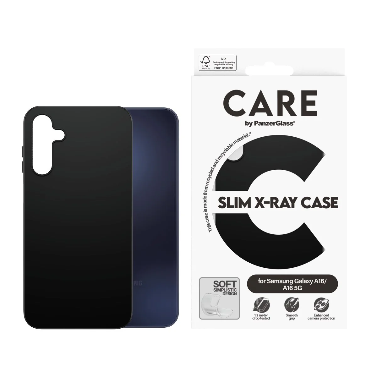 CARE⢠by PanzerGlass® Case Black Samsung Galaxy A16 4G | A16 5G - Image 2