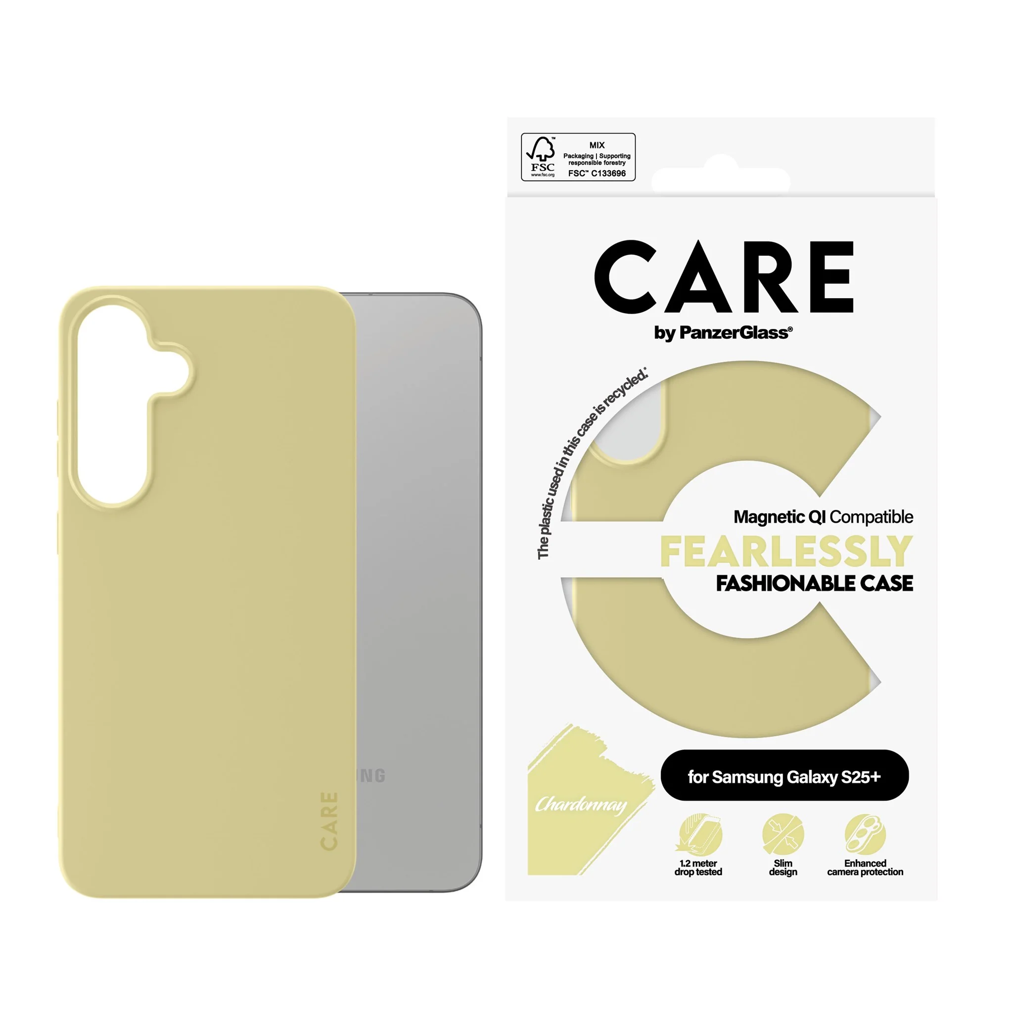 CARE⢠by PanzerGlass® Case Chardonnay w. Qi Compatible Samsung Galaxy S25+ - Image 2