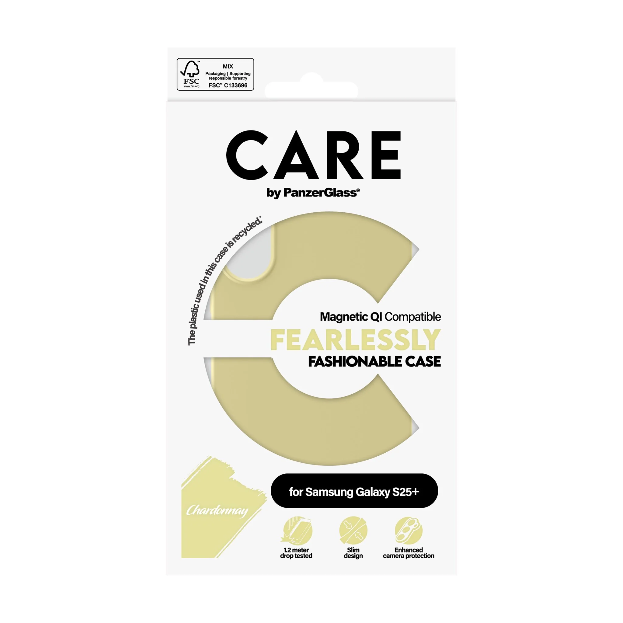 CARE⢠by PanzerGlass® Case Chardonnay w. Qi Compatible Samsung Galaxy S25+ - Image 3