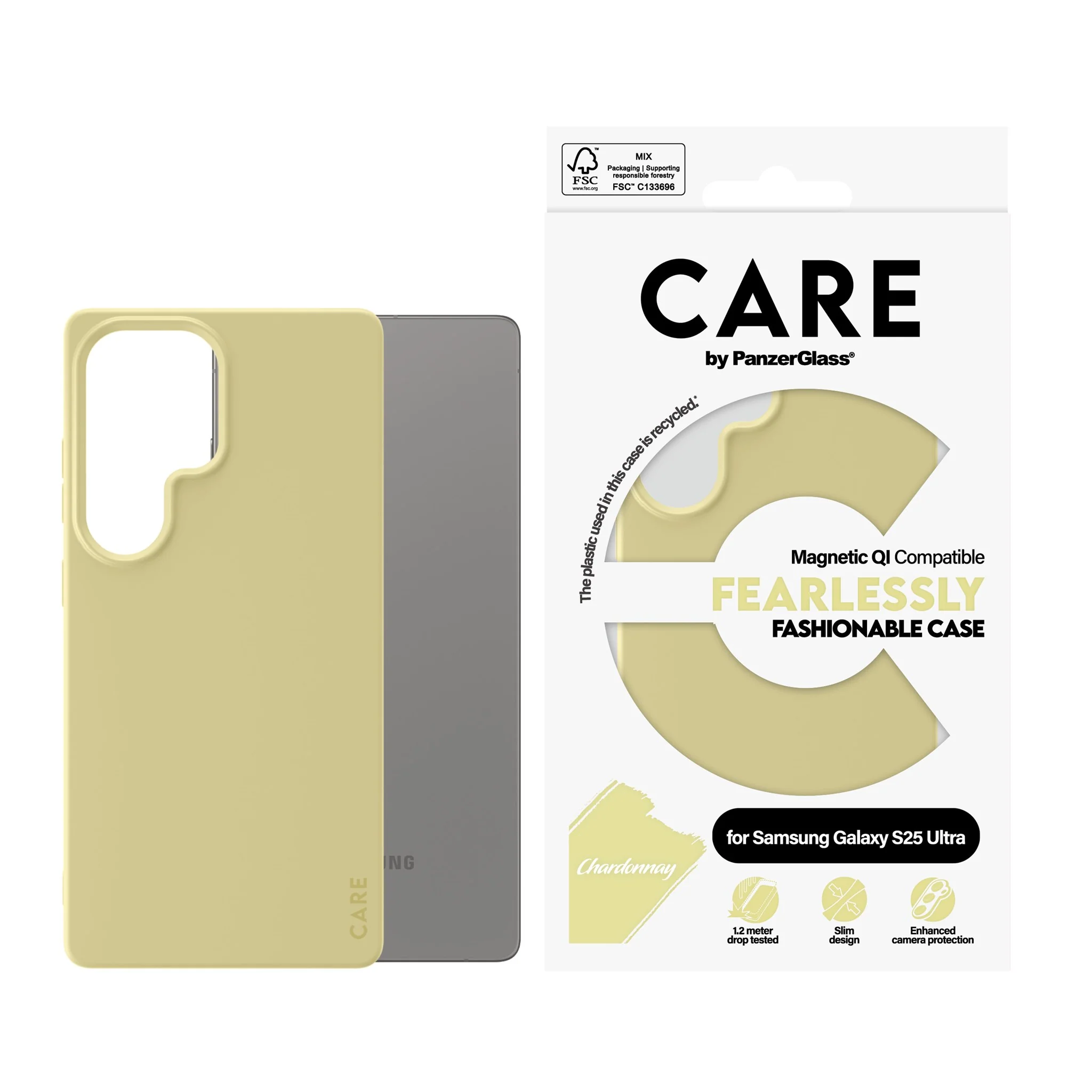 CARE⢠by PanzerGlass® Case Chardonnay w. Qi Compatible Samsung Galaxy S25 Ultra - Image 2