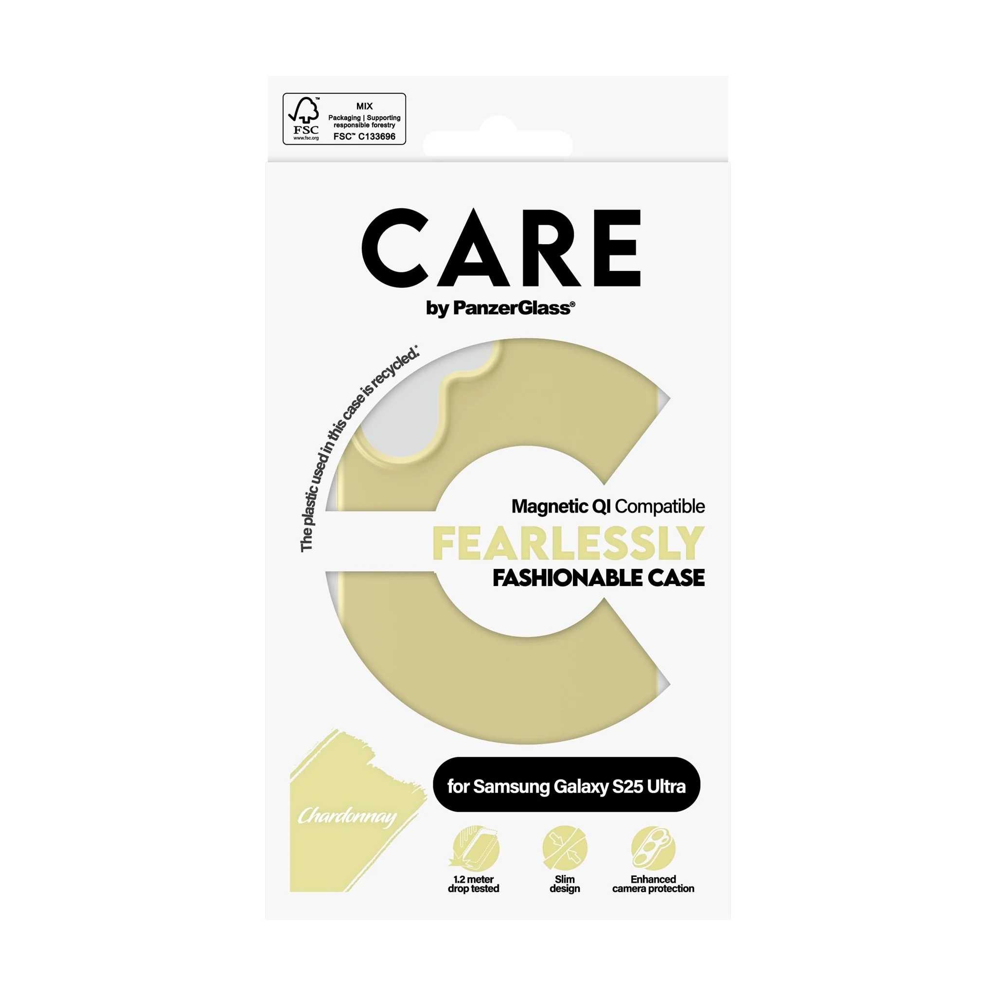 CARE⢠by PanzerGlass® Case Chardonnay w. Qi Compatible Samsung Galaxy S25 Ultra - Image 3
