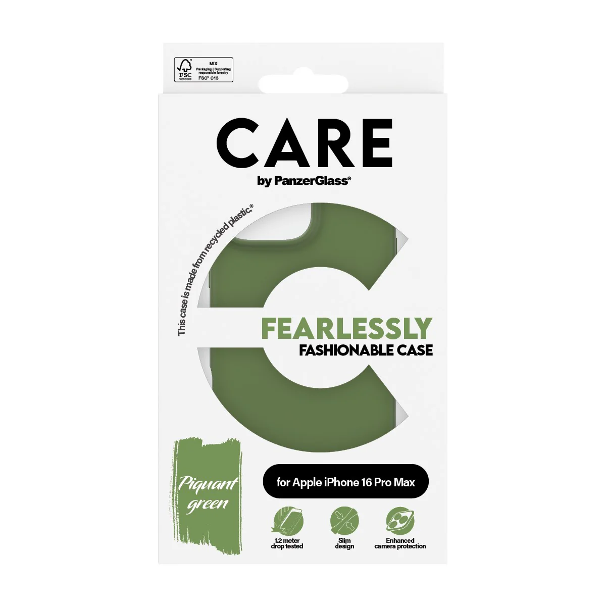 CARE™ by PanzerGlass® Case Green iPhone 16 Pro Max - Image 3