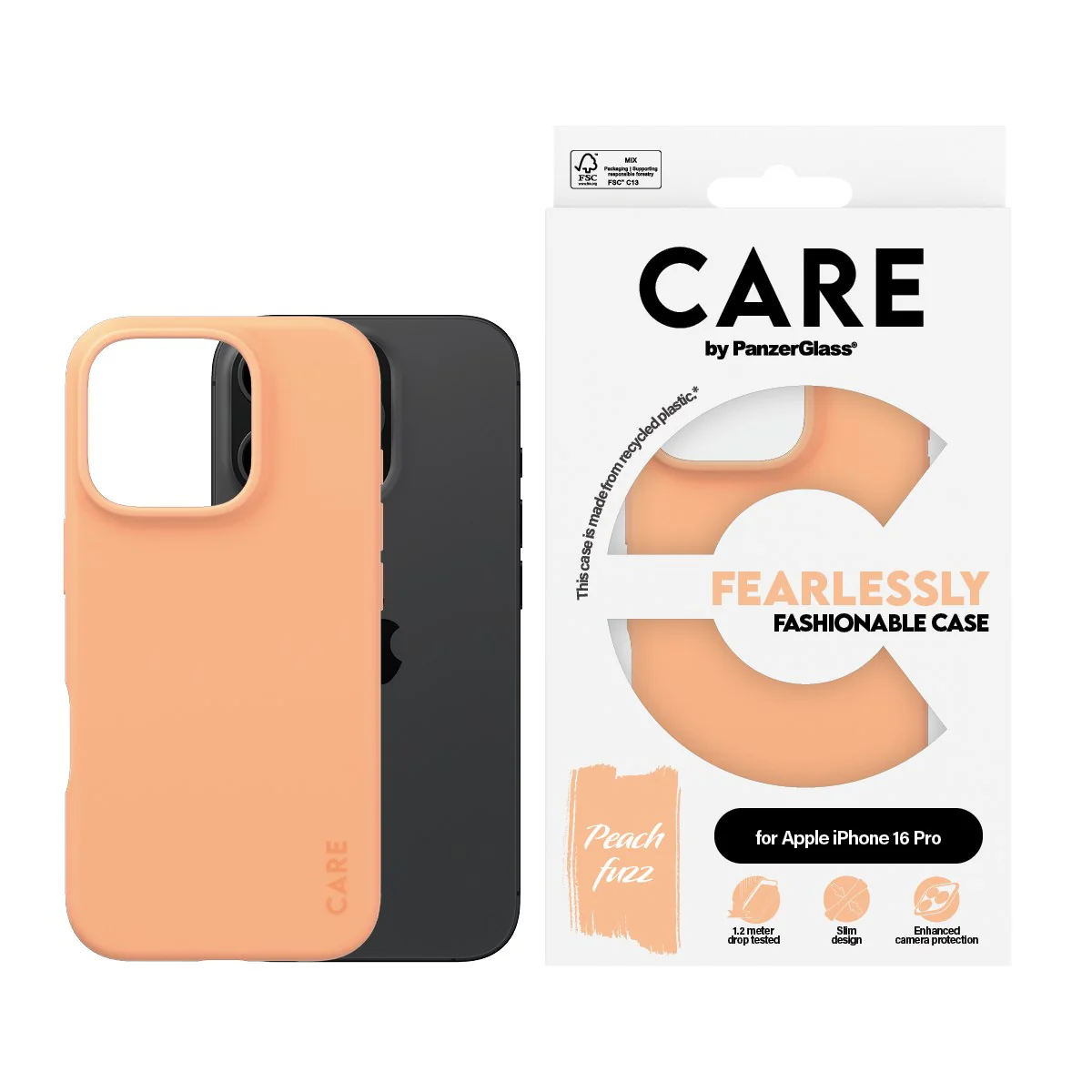 CARE⢠by PanzerGlass® Case Peachy iPhone 16 Pro - Image 2