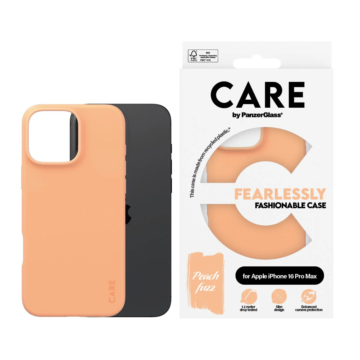 CARE⢠by PanzerGlass® Case Peachy iPhone 16 Pro Max - Image 2