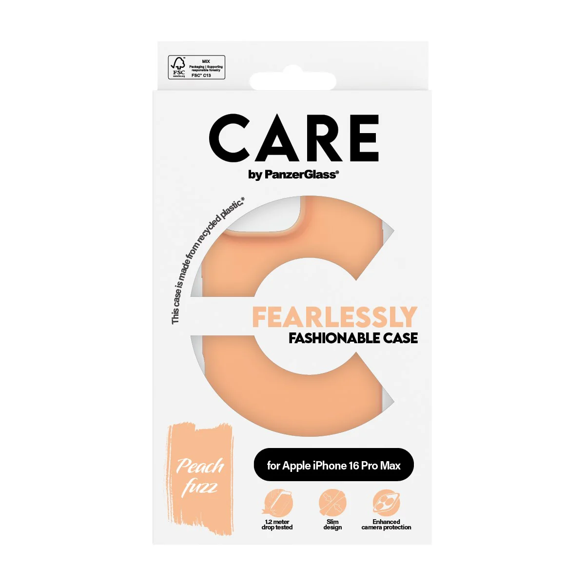 CARE⢠by PanzerGlass® Case Peachy iPhone 16 Pro Max - Image 3