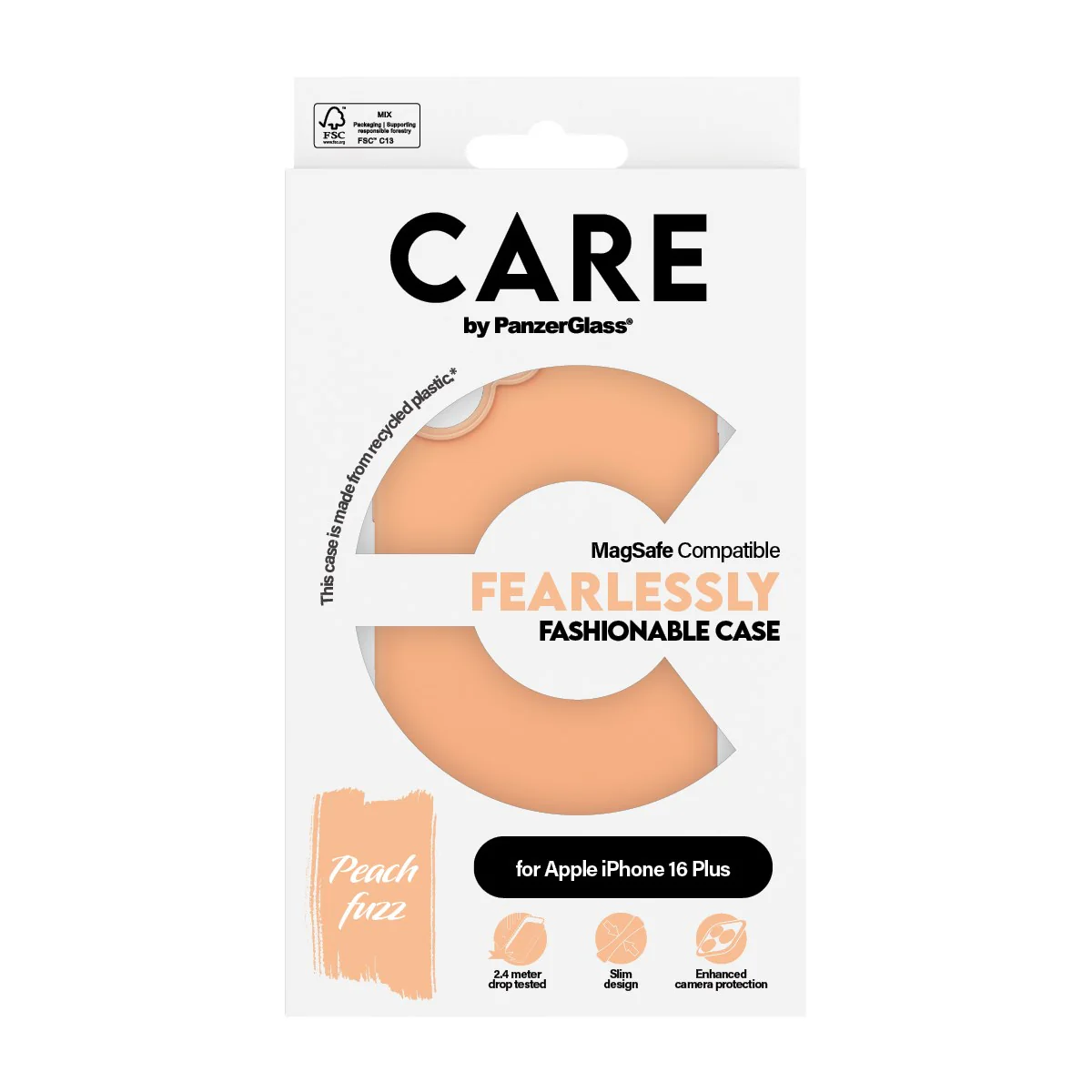 CARE™ by PanzerGlass® Case Peachy w. MagSafe iPhone 16 Plus - Image 3