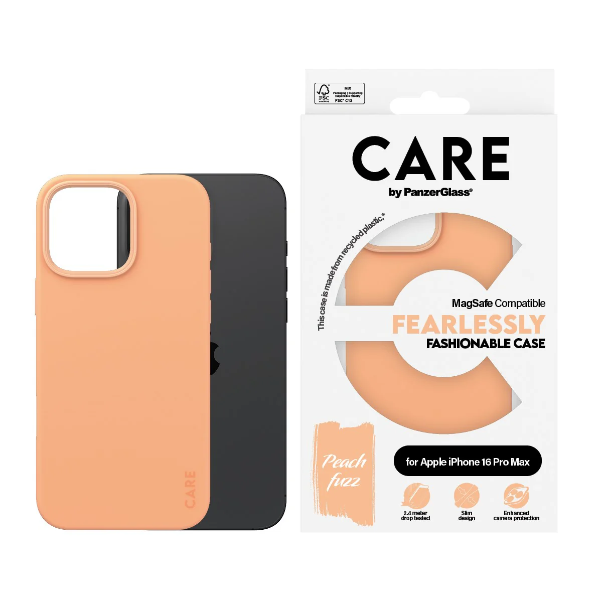 CARE™ by PanzerGlass® Case Peachy w. MagSafe iPhone 16 Pro Max - Image 2