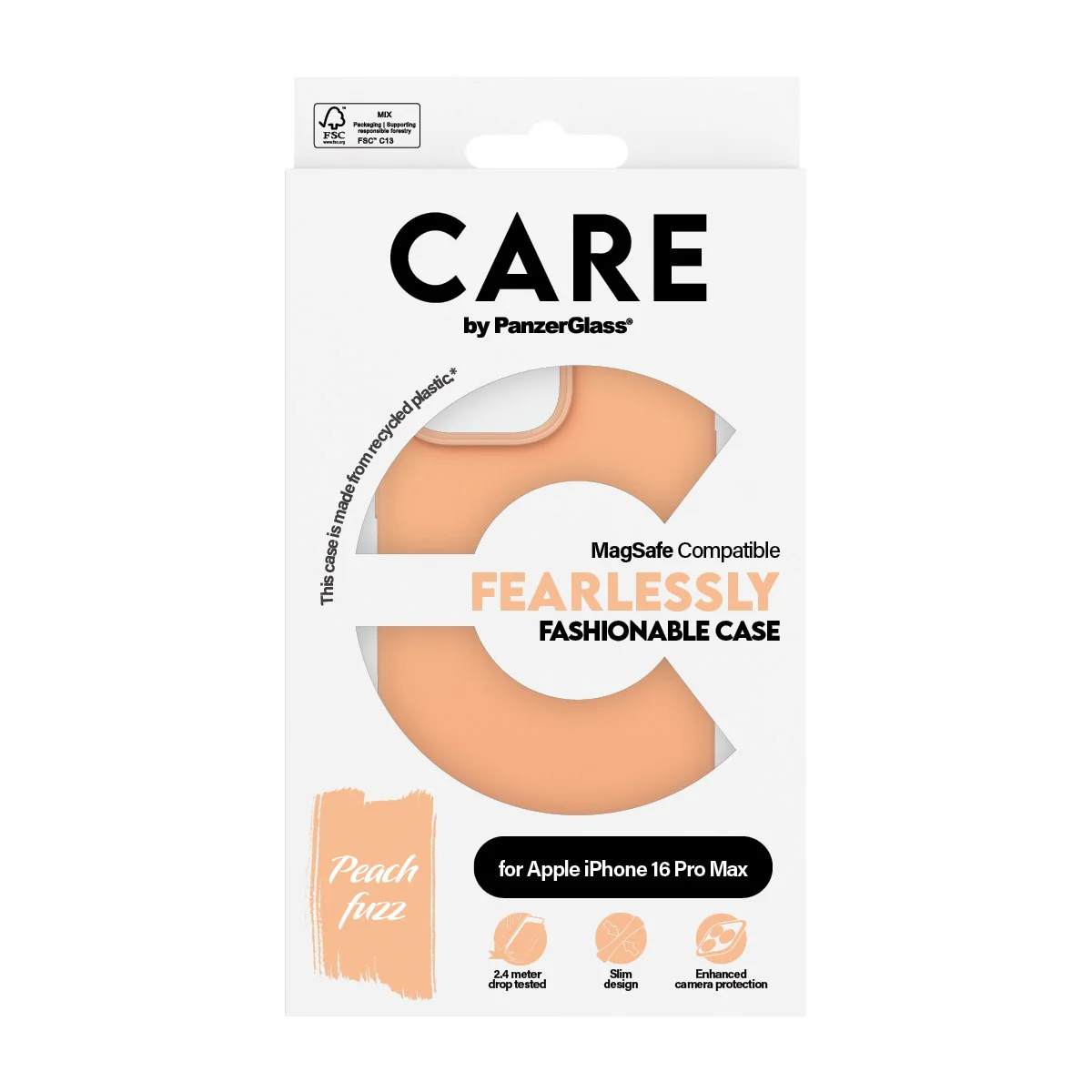 CARE™ by PanzerGlass® Case Peachy w. MagSafe iPhone 16 Pro Max - Image 3