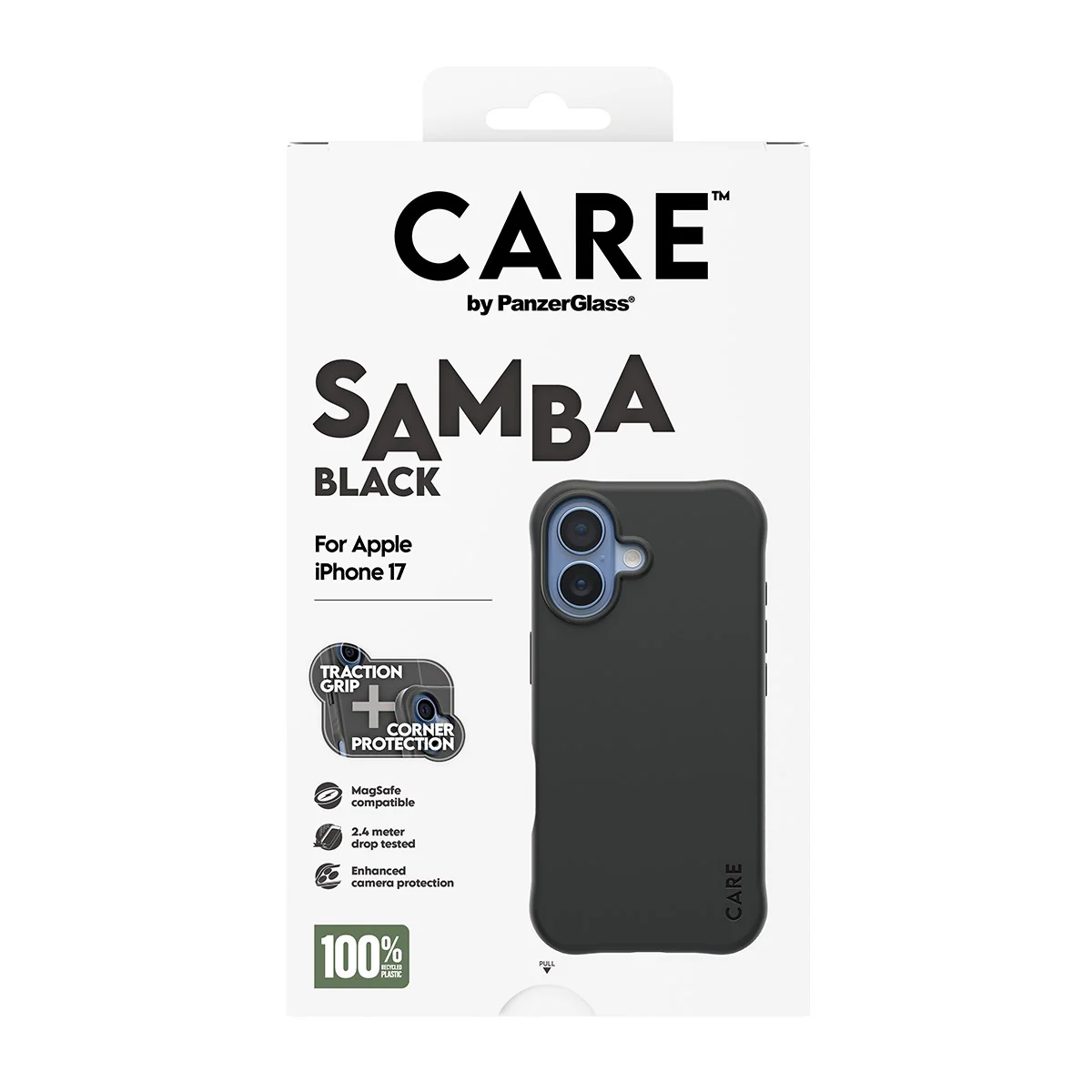 CARE™ by PanzerGlass® Samba Case Black w. MagSafe iPhone 17 - Image 3