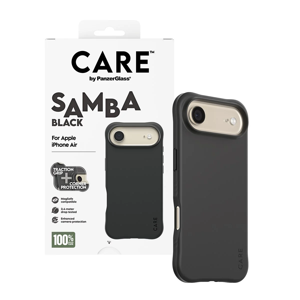 CARE™ by PanzerGlass® Samba Case Black w. MagSafe iPhone Air - Image 5