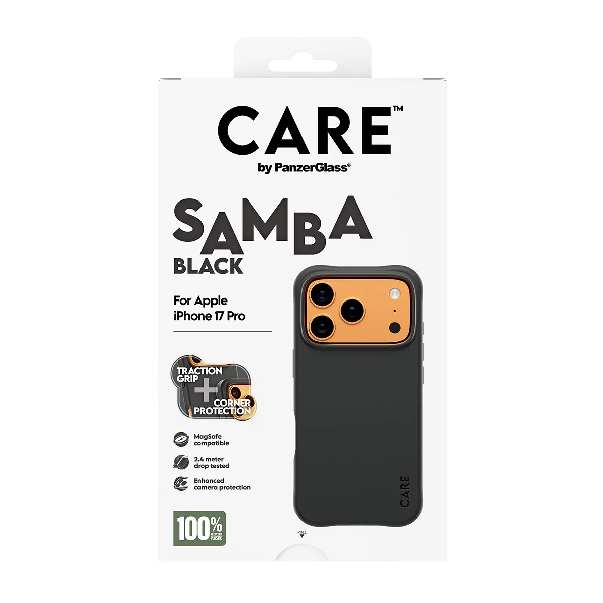 CARE™ by PanzerGlass® Samba Case Black w. MagSafe iPhone 17 Pro - Image 3