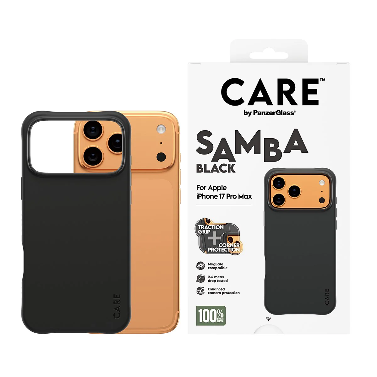 CARE⢠by PanzerGlass® Samba Case Black w. MagSafe iPhone 17 Pro Max - Image 2