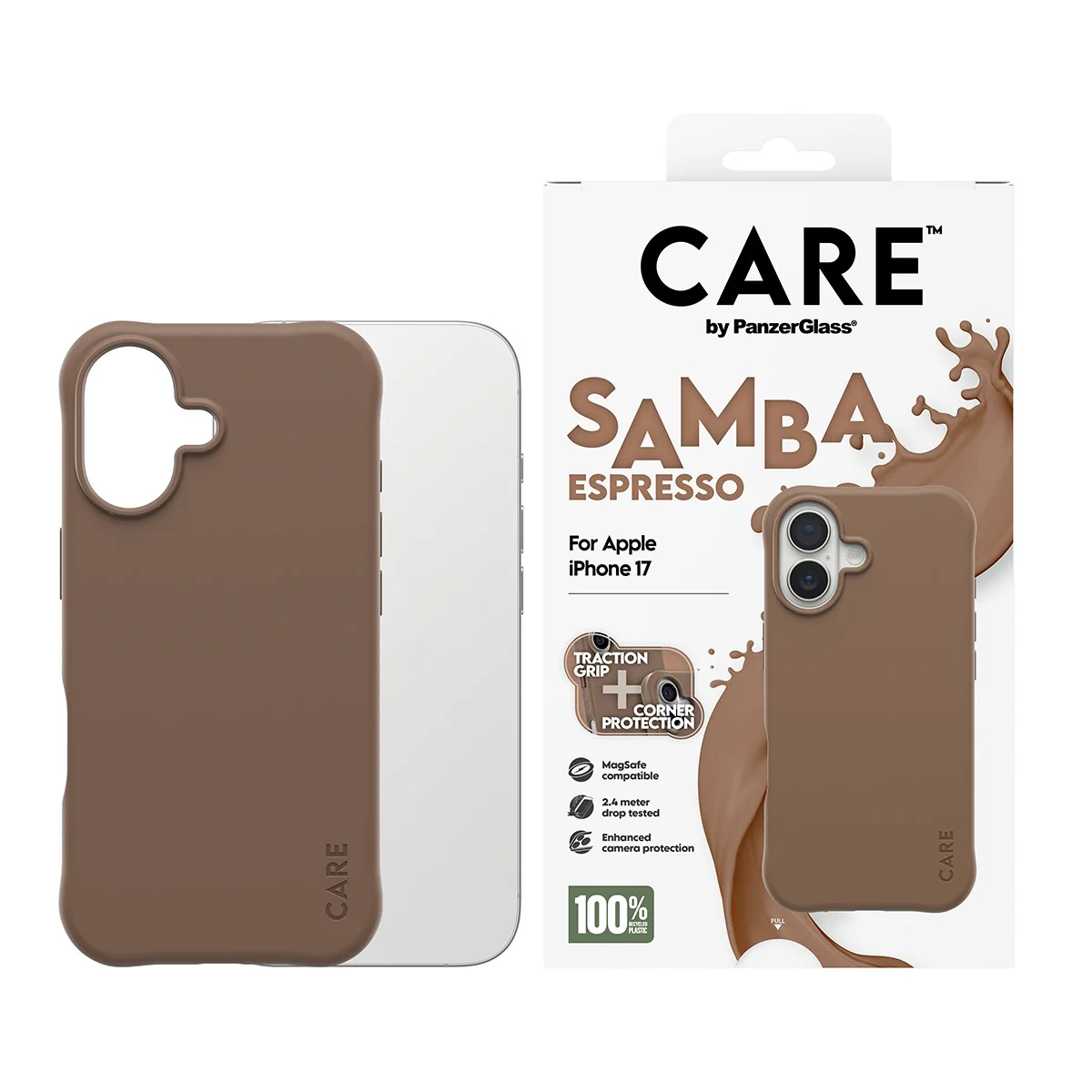 CARE™ by PanzerGlass® Samba Case Espresso w. MagSafe iPhone 17 - Image 2