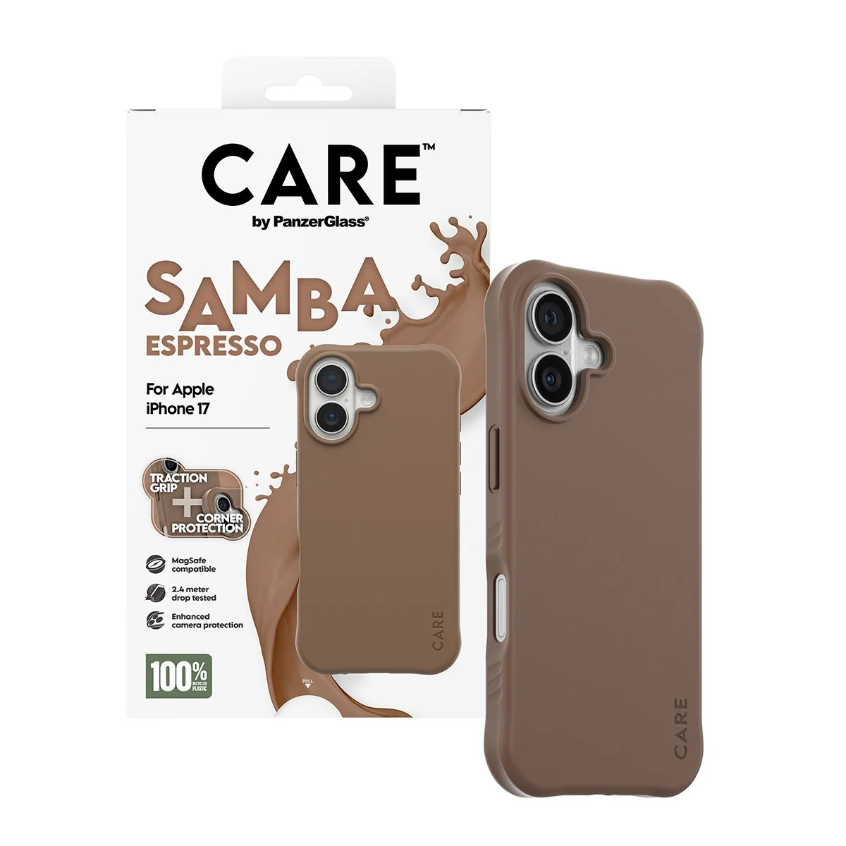 CARE™ by PanzerGlass® Samba Case Espresso w. MagSafe iPhone 17 - Image 5