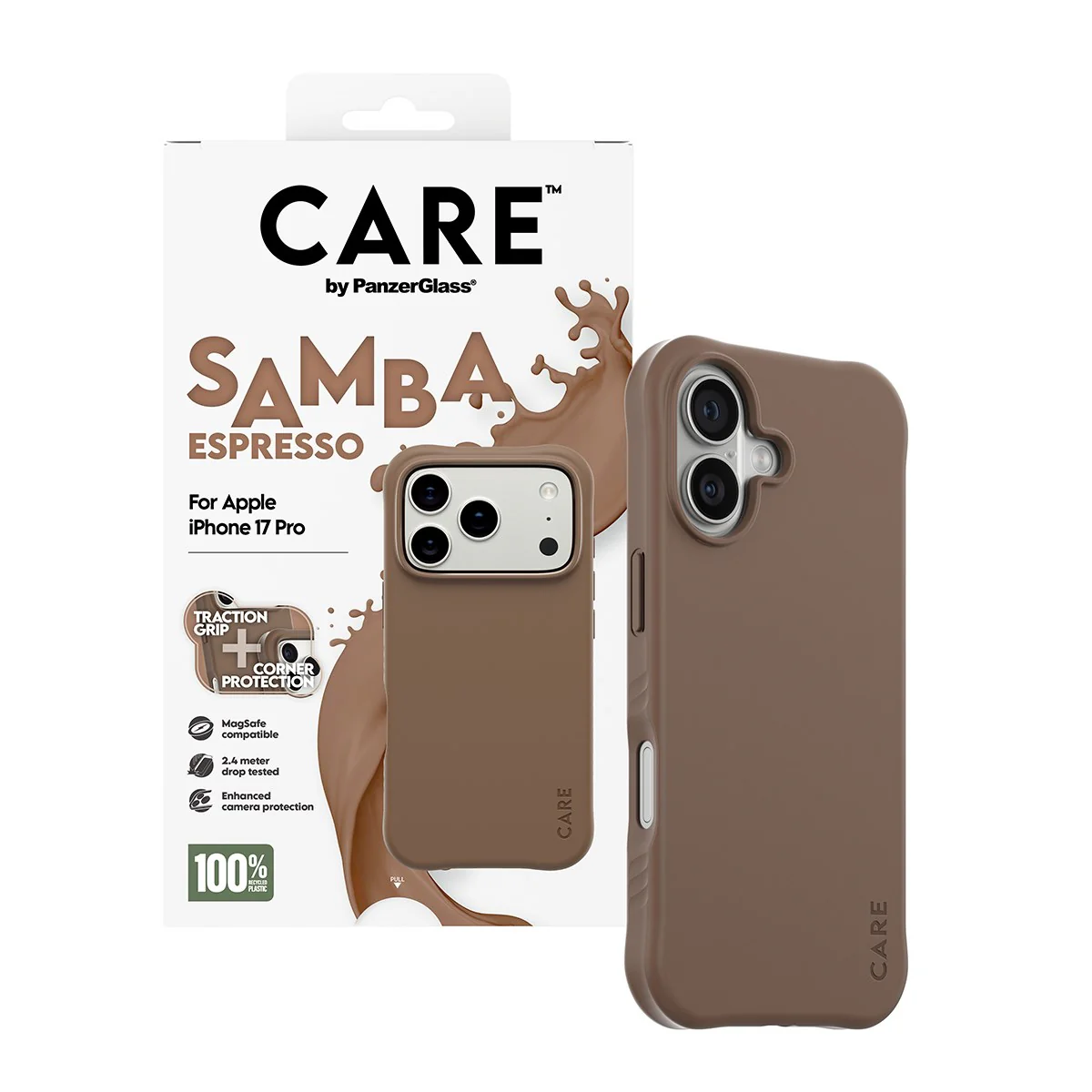 CARE™ by PanzerGlass® Samba Case Espresso w. MagSafe iPhone 17 Pro - Image 5