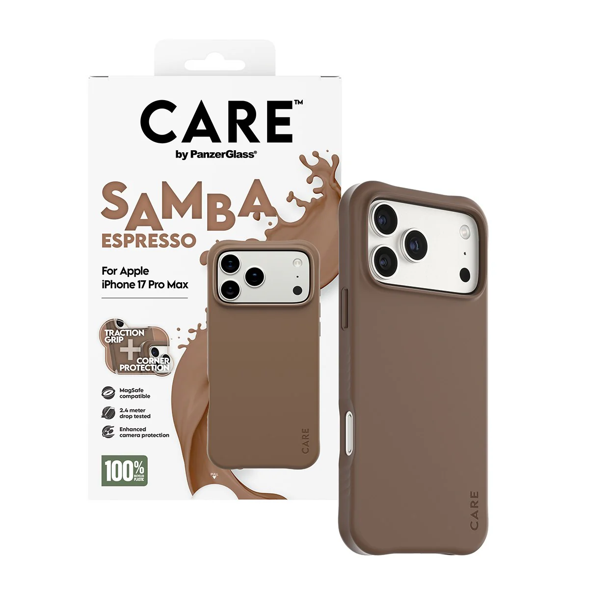CARE™ by PanzerGlass® Samba Case Espresso w. MagSafe iPhone 17 Pro Max - Image 5