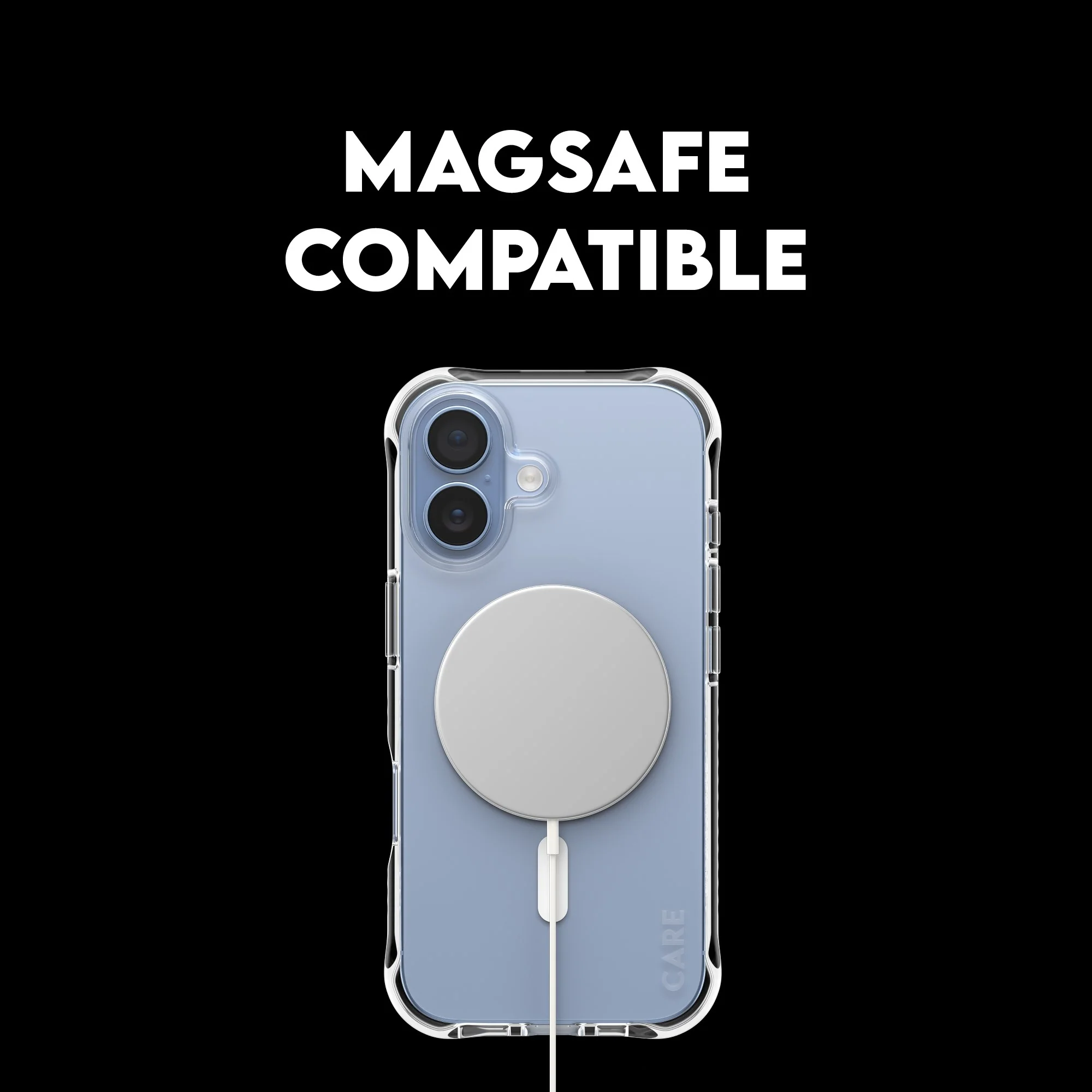 CARE™ by PanzerGlass® Samba Case Transparent w. White MagSafe iPhone 17 - Image 10