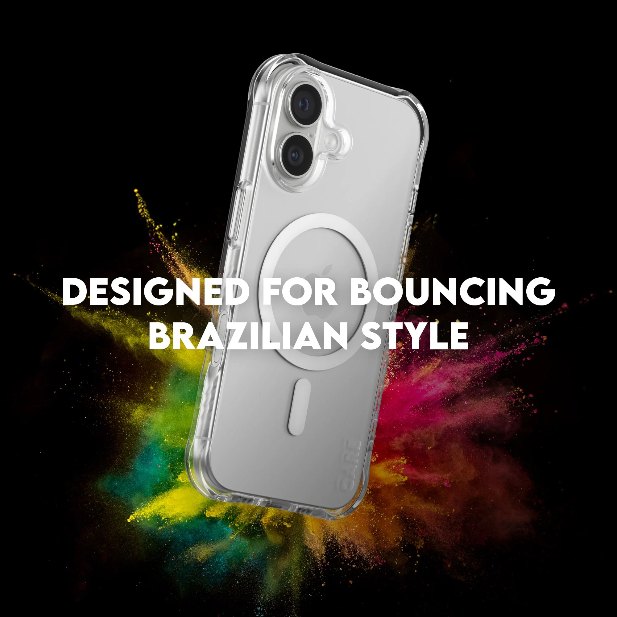 CARE™ by PanzerGlass® Samba Case Transparent w. White MagSafe iPhone 17 - Image 7