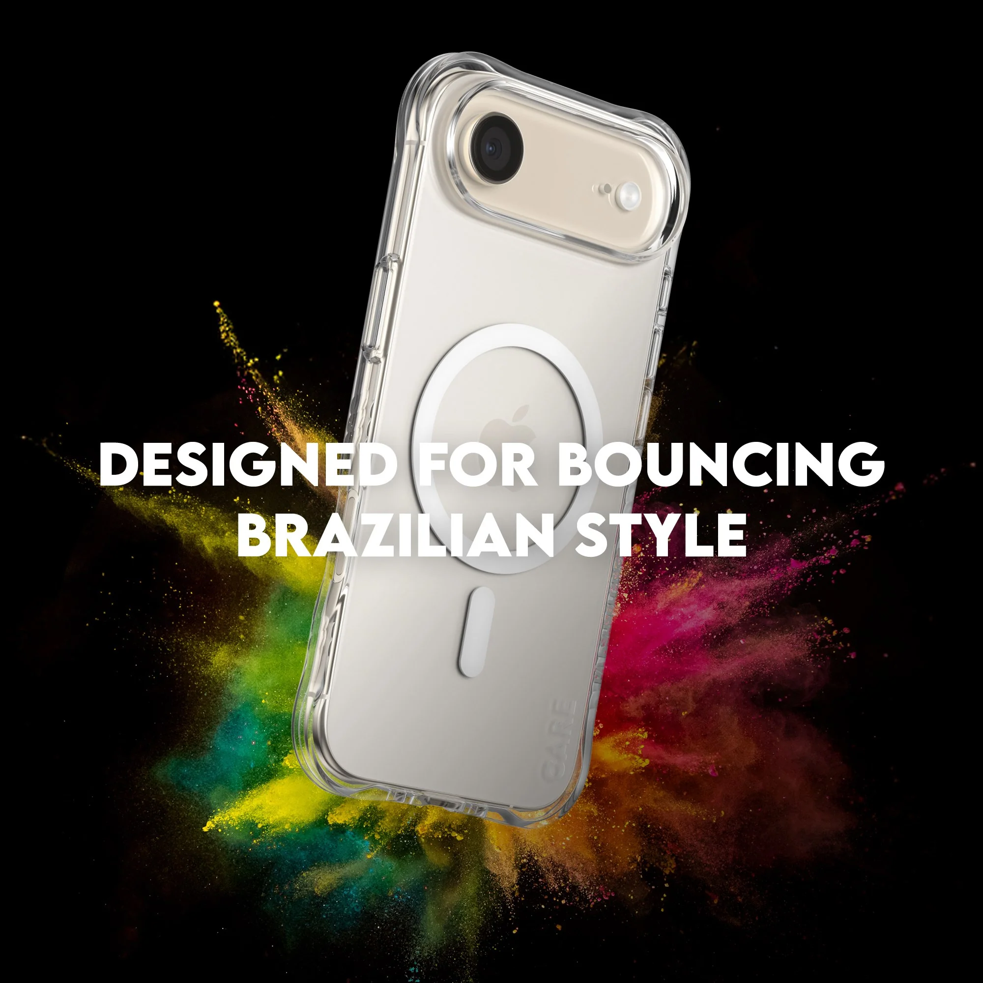 CARE™ by PanzerGlass® Samba Case Transparent w. White MagSafe iPhone Air - Image 7