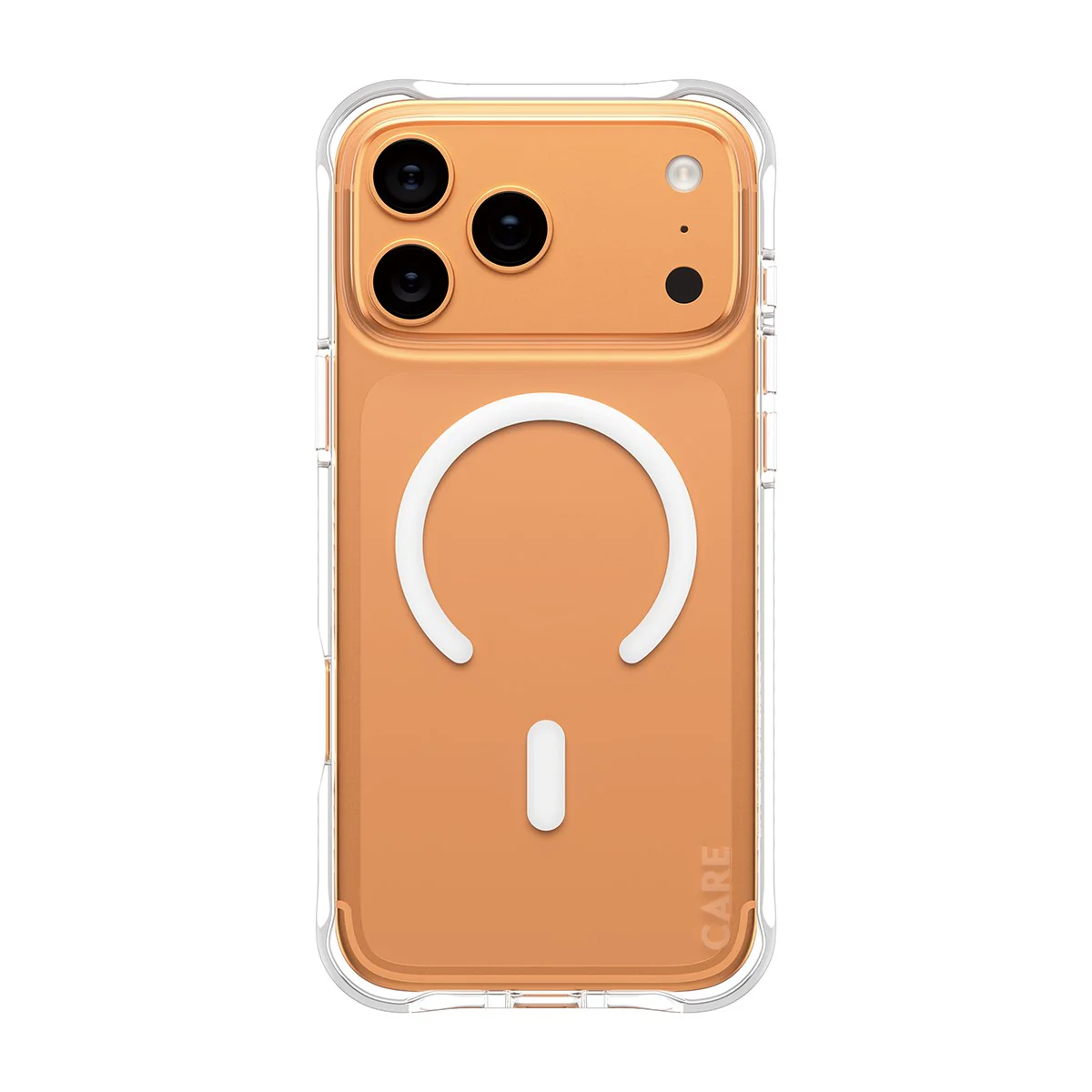 CARE™ by PanzerGlass® Samba Case Transparent w. White MagSafe iPhone 17 Pro Max