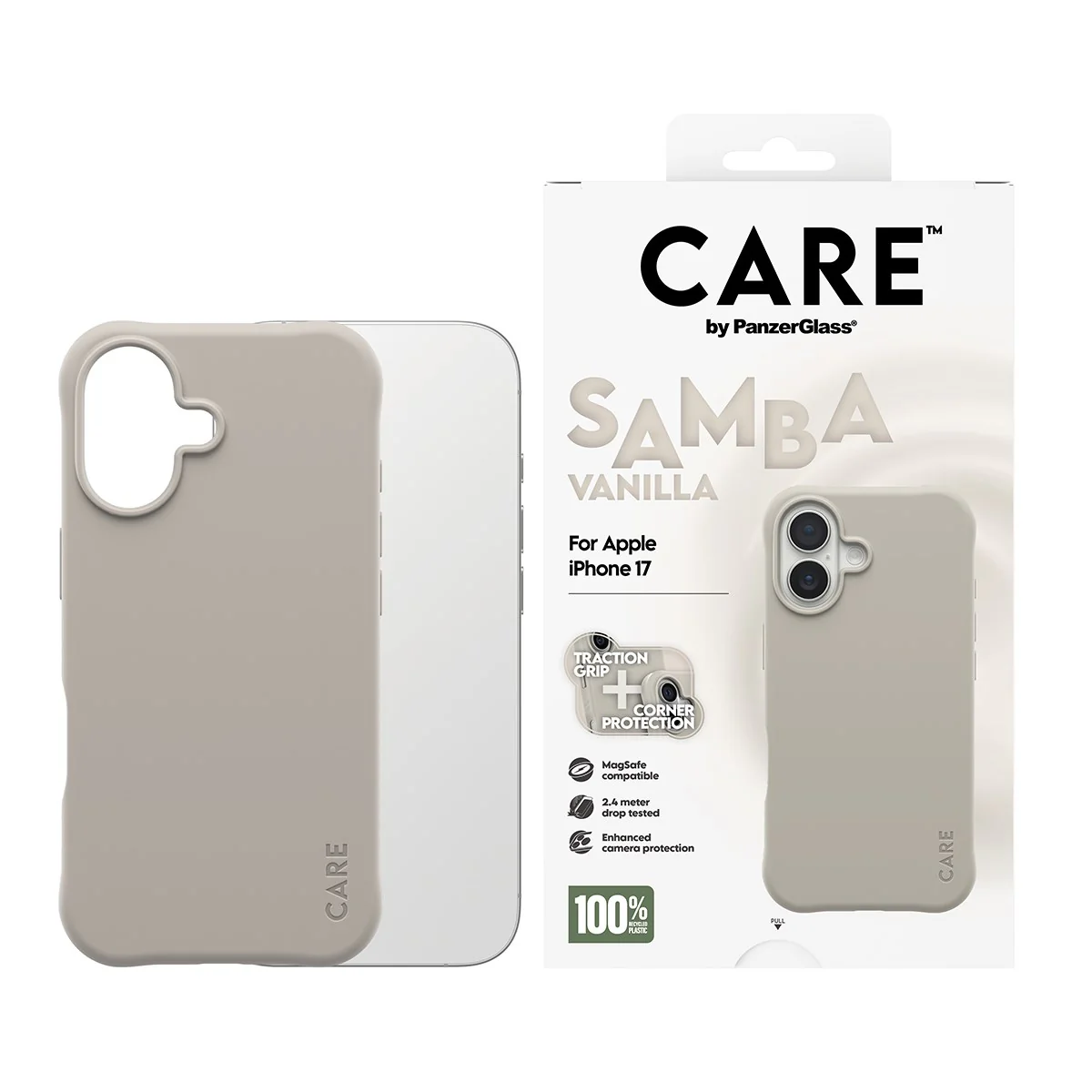 CARE™ by PanzerGlass® Samba Case Vanilla w. MagSafe iPhone 17 - Image 2