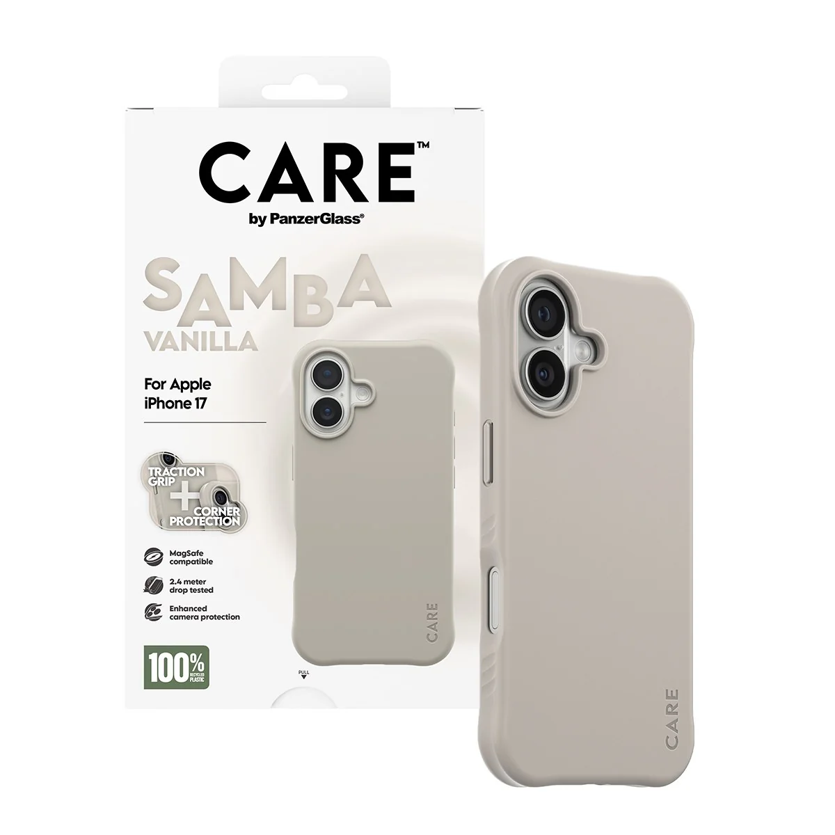 CARE™ by PanzerGlass® Samba Case Vanilla w. MagSafe iPhone 17 - Image 5