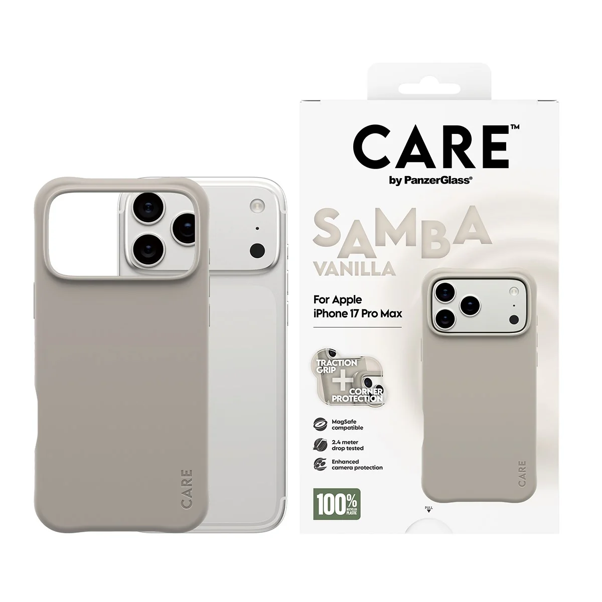CARE⢠by PanzerGlass® Samba Case Vanilla w. MagSafe iPhone 17 Pro Max - Image 2