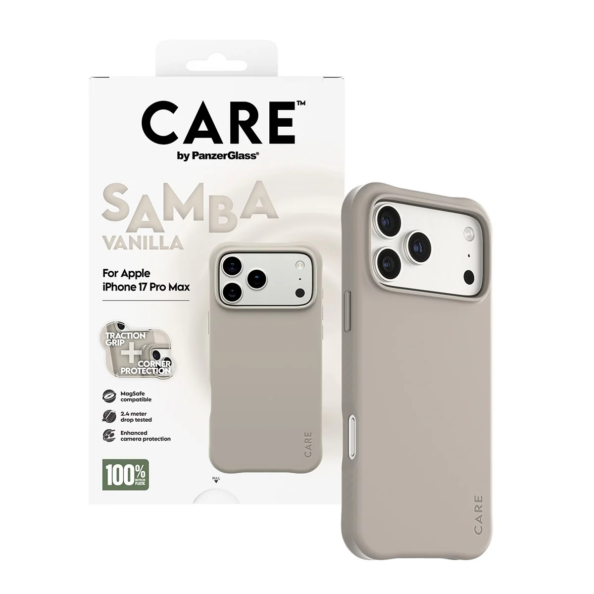 CARE⢠by PanzerGlass® Samba Case Vanilla w. MagSafe iPhone 17 Pro Max - Image 5