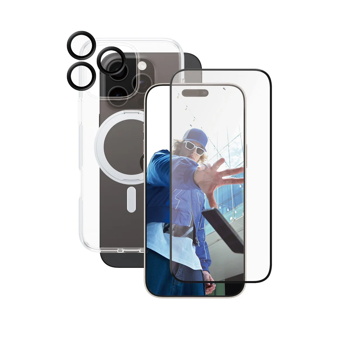 CARE⢠by PanzerGlass® 3-in-1 Ceramic Bundle iPhone 16 Pro Max