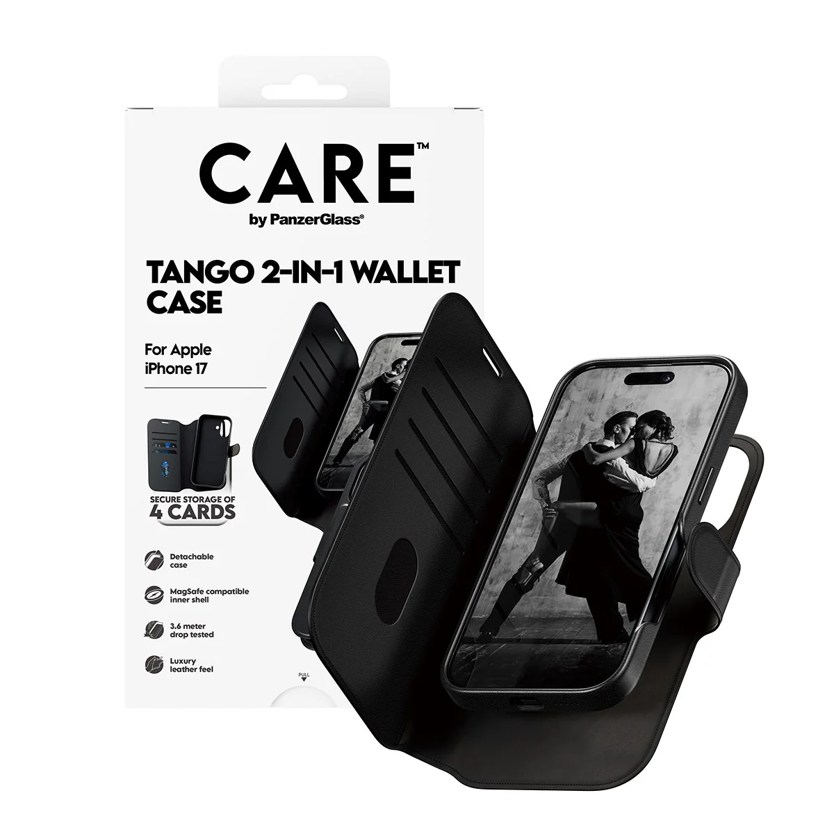 CARE⢠by PanzerGlass® Tango 2-in-1 Wallet Case w. MagSafe iPhone 17 - Image 5