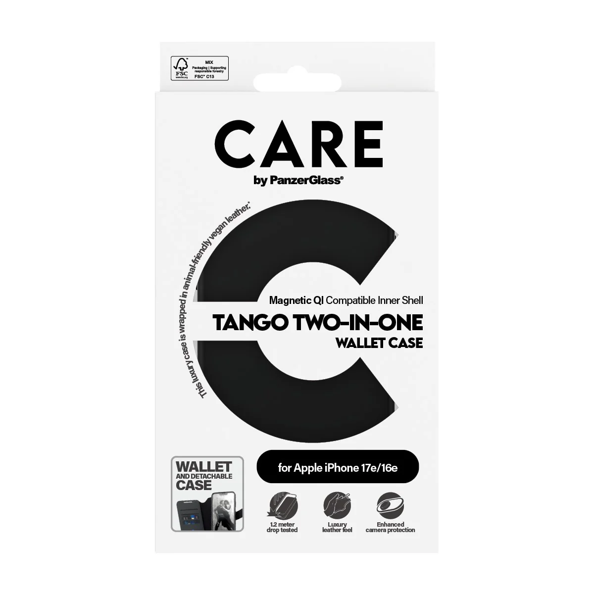 CARE™ by PanzerGlass® Tango 2-in-1 Wallet Case w. Qi iPhone 17e | 16e - Image 4
