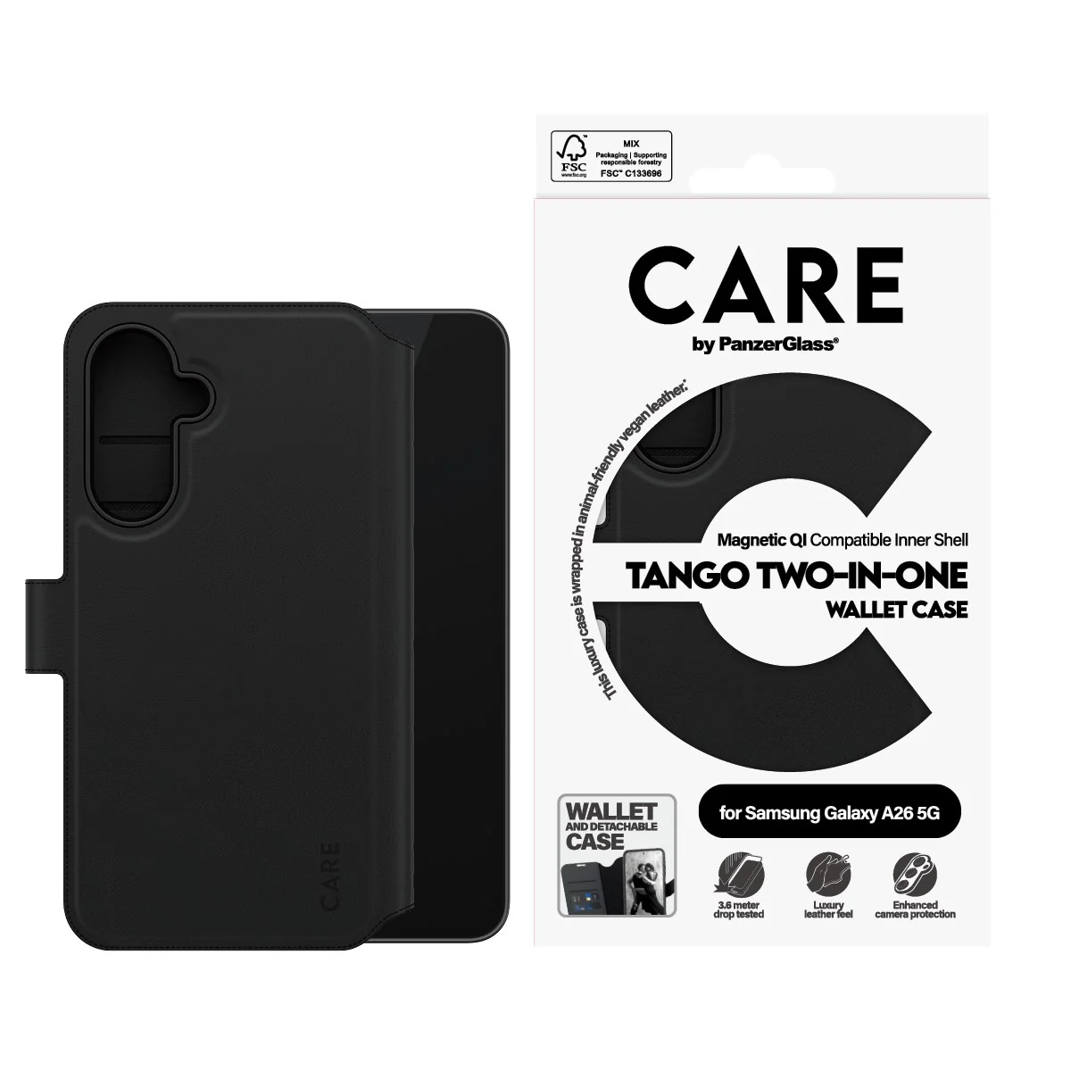 CARE⢠by PanzerGlass® Tango 2-in-1 Wallet Case Samsung Galaxy A26 5G - Image 3