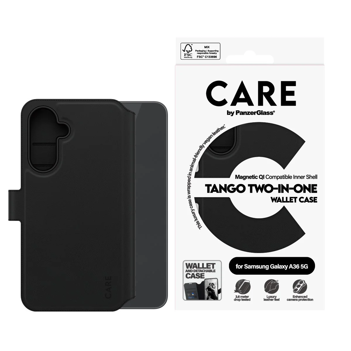 CARE™ by PanzerGlass® Tango 2-in-1 Wallet Case Samsung Galaxy A36 5G - Image 3