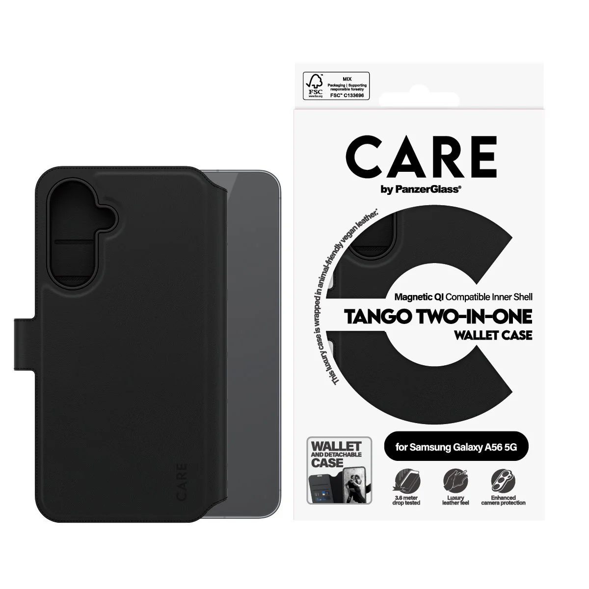 CARE™ by PanzerGlass® Tango 2-in-1 Wallet Case Samsung Galaxy A56 5G - Image 3