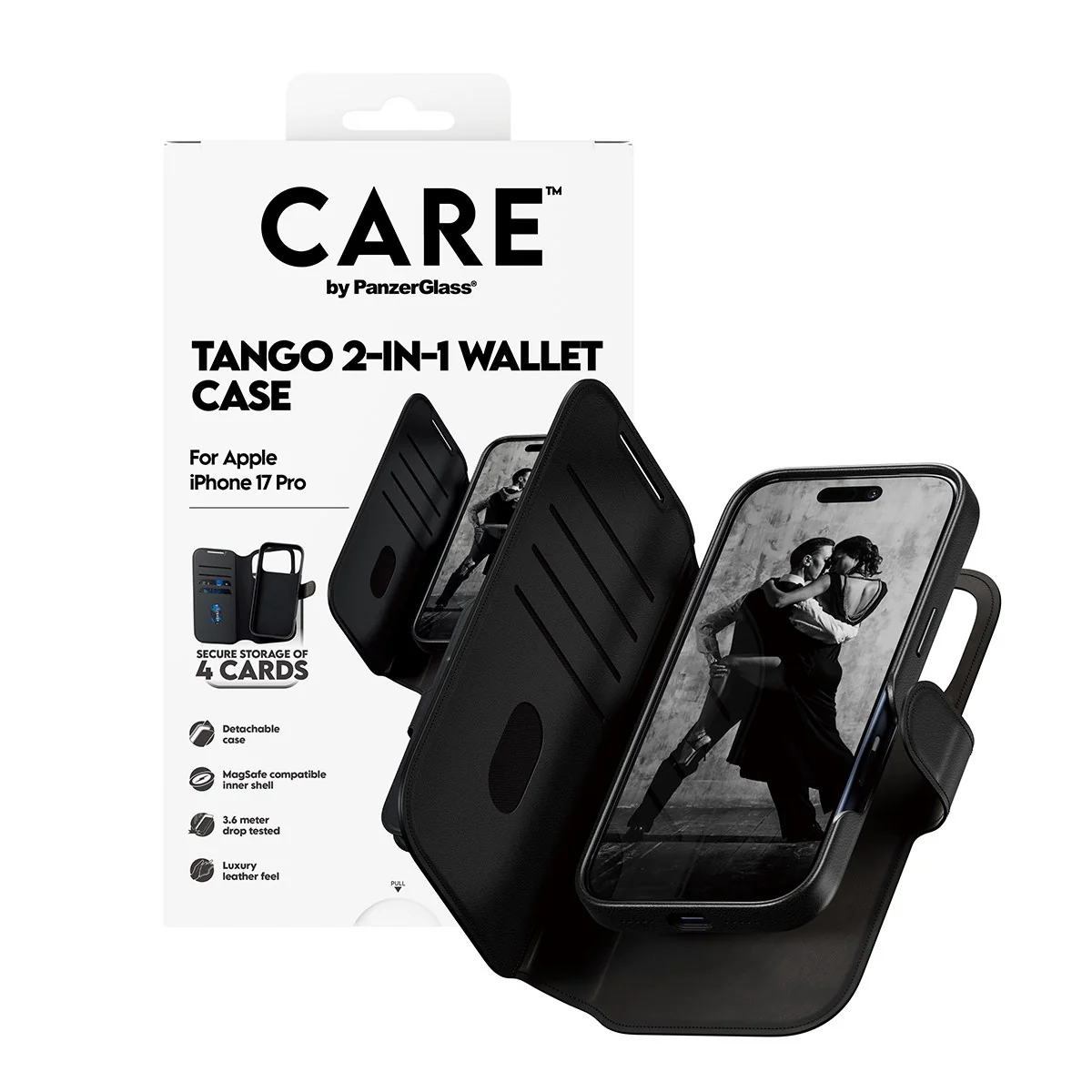 CARE⢠by PanzerGlass® Tango 2-in-1 Wallet Case w. MagSafe iPhone 17 Pro - Image 5