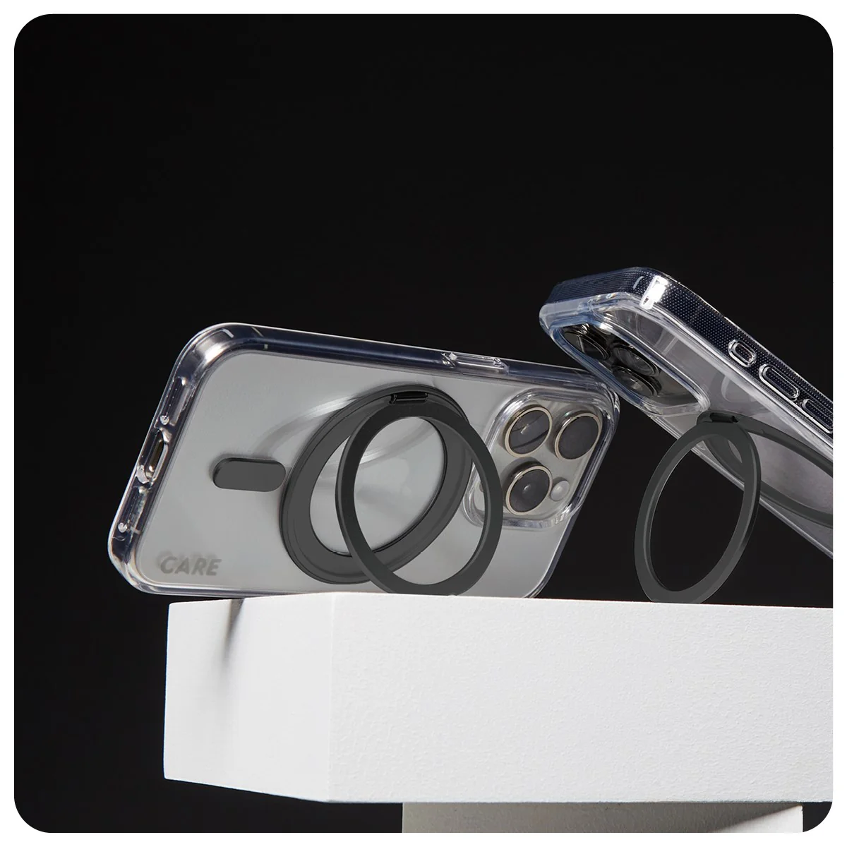 CARE⢠by PanzerGlass® Case Transparent w. Black Kickstand & MagSafe iPhone 16 Plus - Image 5