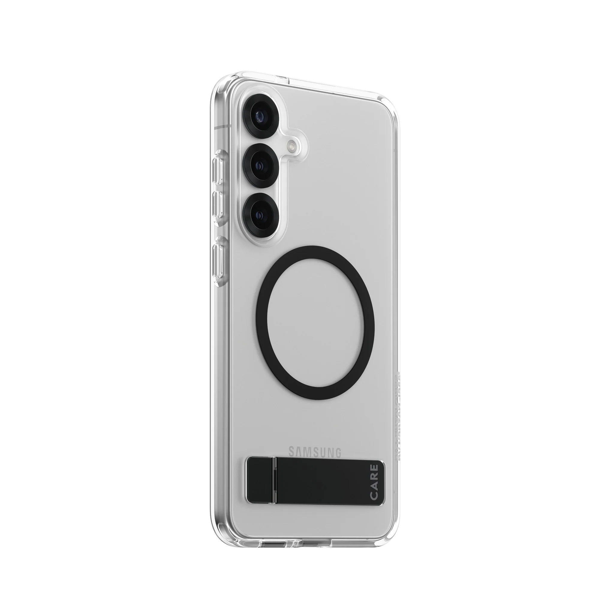 CARE™ by PanzerGlass® Kickstand Case Transparent w. Qi Samsung Galaxy S25+
