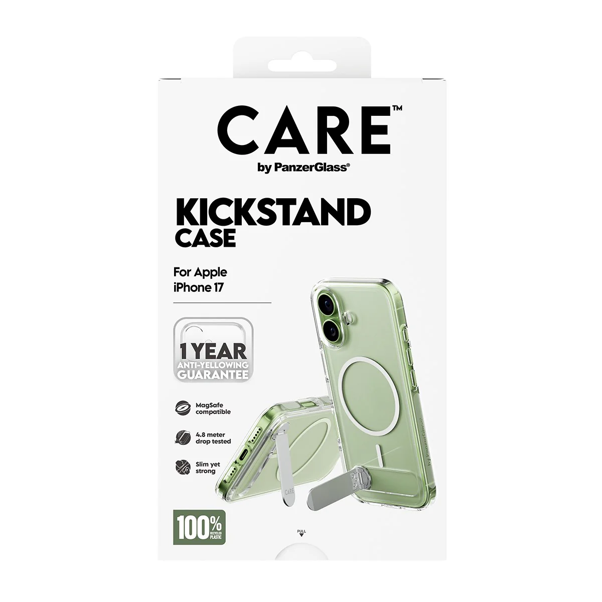 CARE⢠by PanzerGlass® Kickstand Case Transparent w. MagSafe iPhone 17 - Image 3