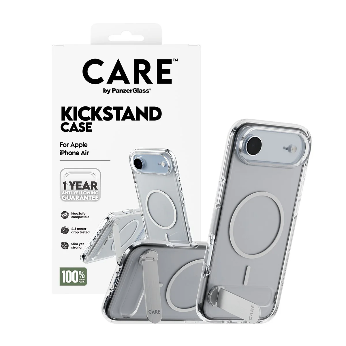 CARE⢠by PanzerGlass® Kickstand Case Transparent w. MagSafe iPhone Air - Image 5
