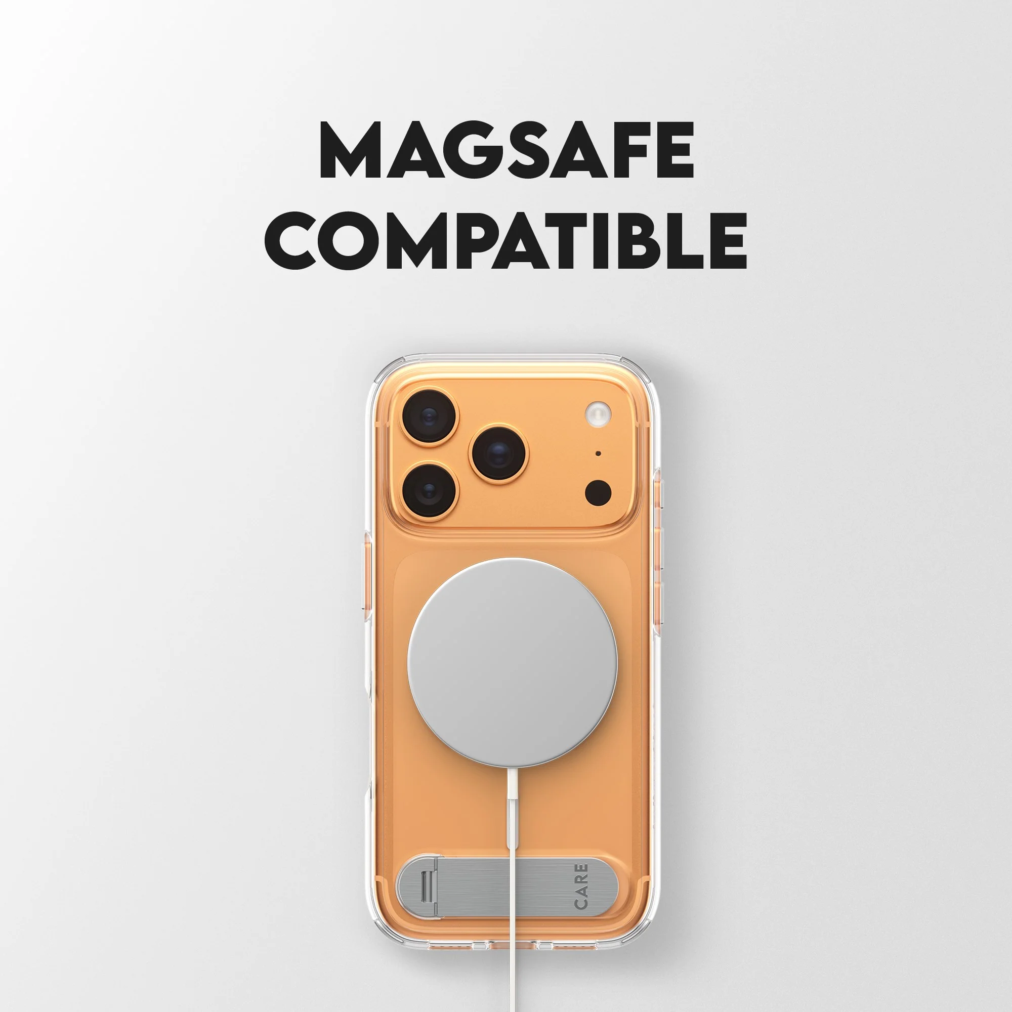 CARE⢠by PanzerGlass® Kickstand Case Transparent w. MagSafe iPhone 17 Pro - Image 12