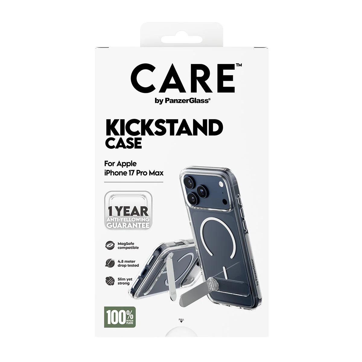 CARE⢠by PanzerGlass® Kickstand Case Transparent w. MagSafe iPhone 17 Pro Max - Image 3