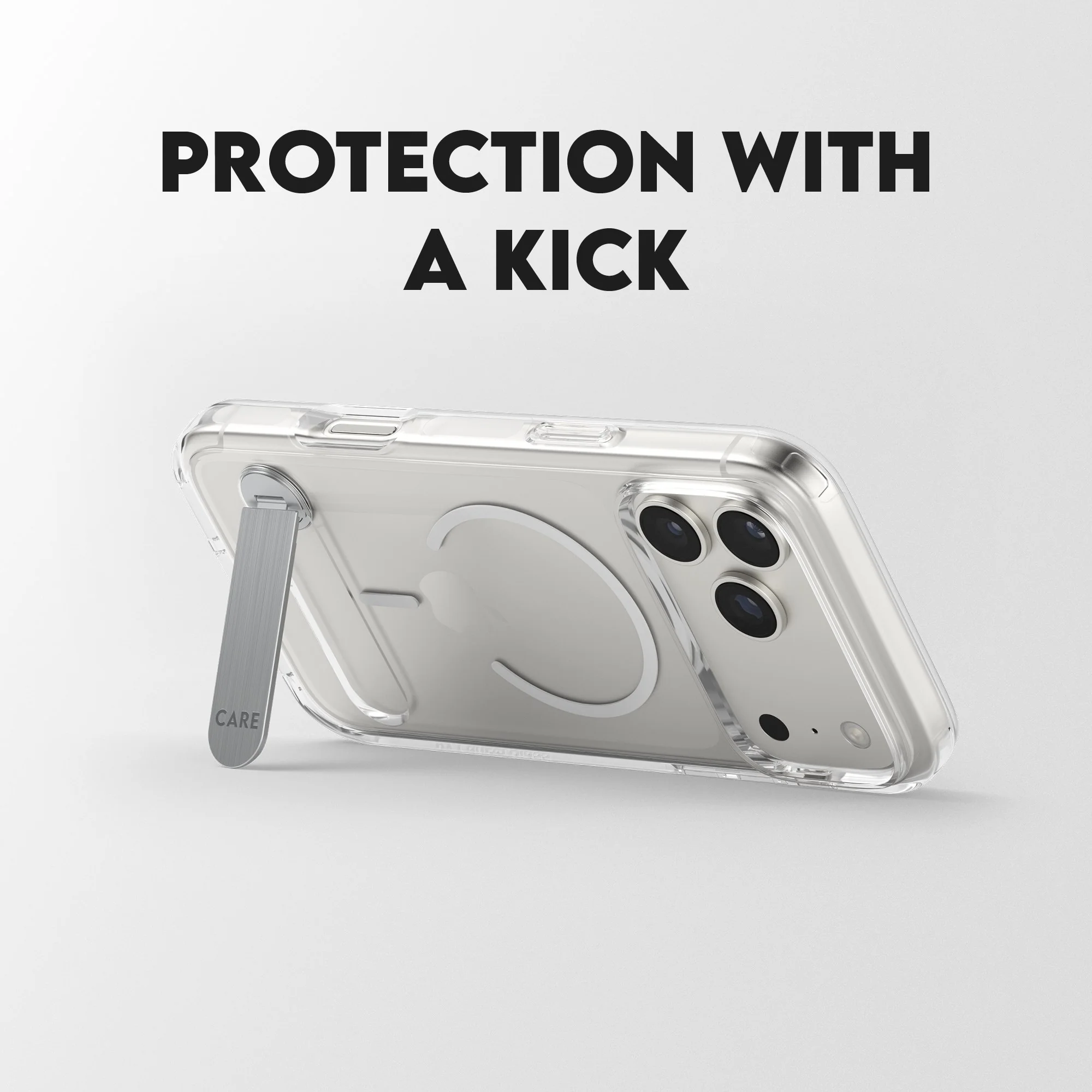 CARE⢠by PanzerGlass® Kickstand Case Transparent w. MagSafe iPhone 17 Pro Max - Image 6