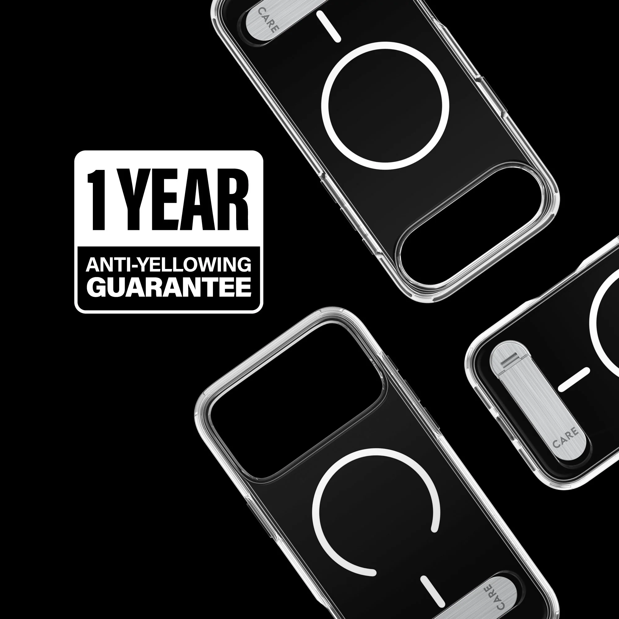 CARE⢠by PanzerGlass® Kickstand Case Transparent w. MagSafe iPhone 17 Pro Max - Image 9