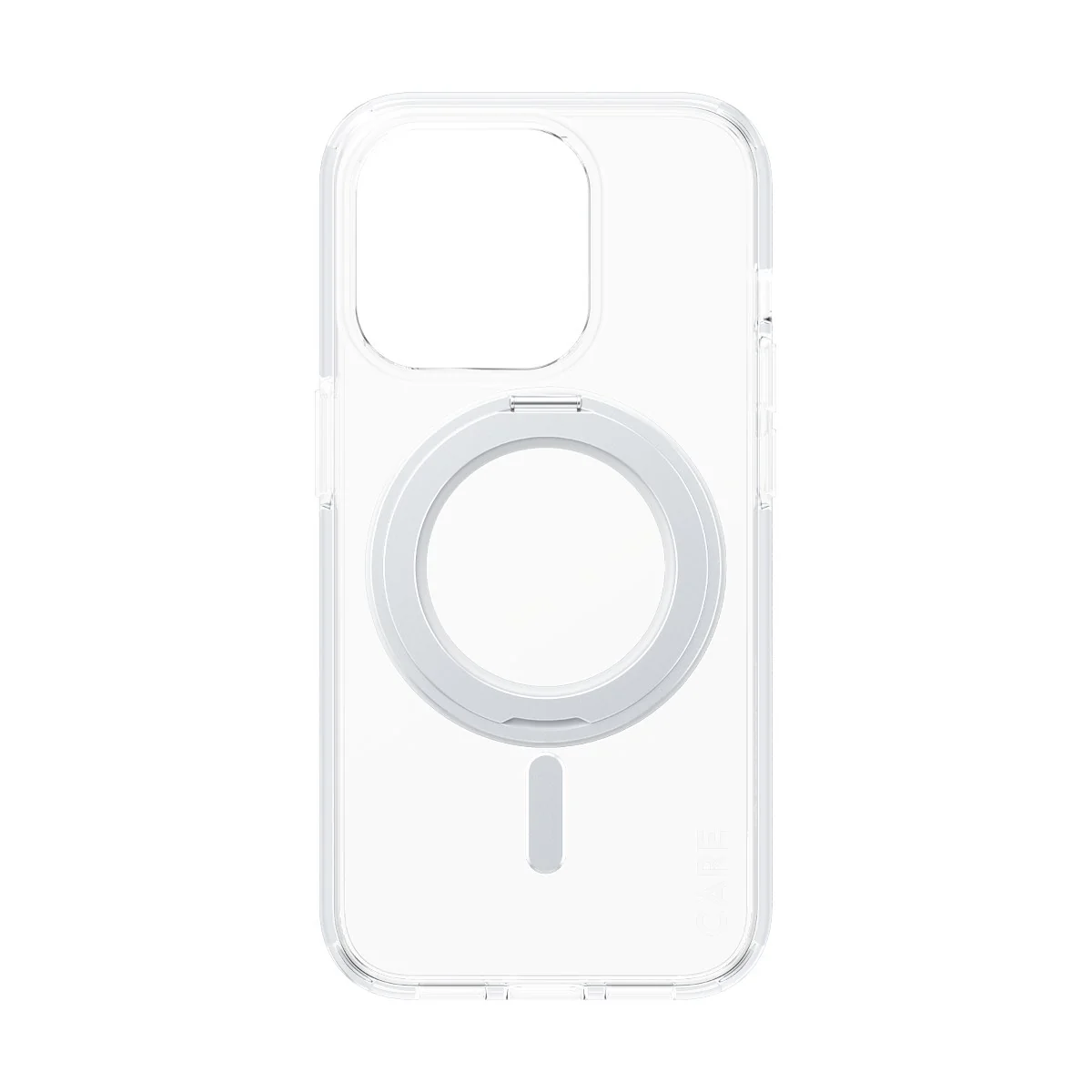 CARE™ by PanzerGlass® Case Transparent w. Silver Kickstand & MagSafe iPhone 15 Pro - Image 4