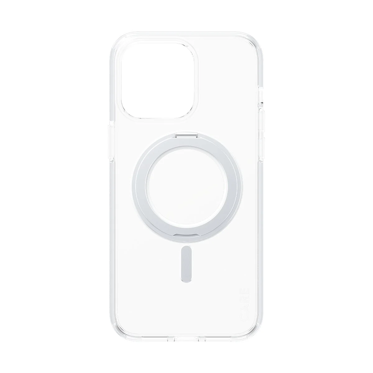 CARE⢠by PanzerGlass® Case Transparent w. Silver Kickstand & MagSafe iPhone 15 Pro Max - Image 4