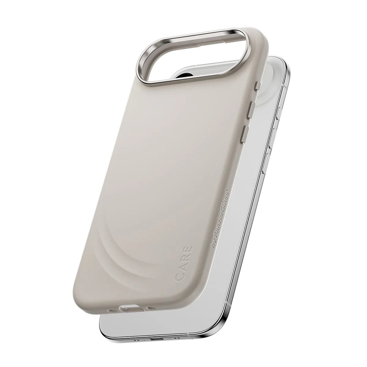 CARE⢠by PanzerGlass® Flow Case Vanilla w. Haptic Button & MagSafe iPhone Air