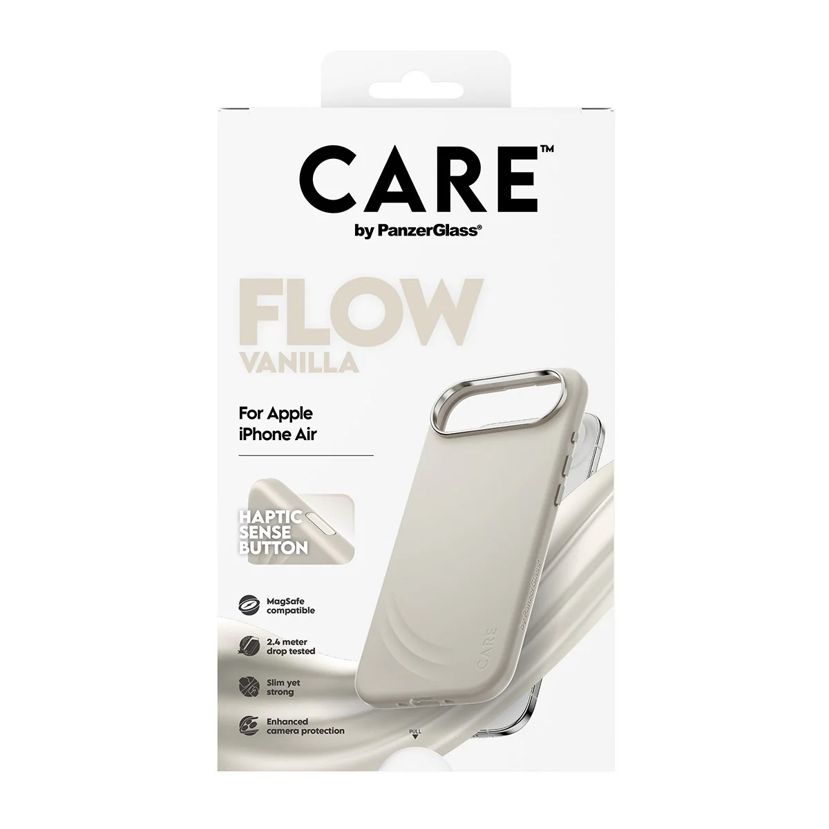 CARE⢠by PanzerGlass® Flow Case Vanilla w. Haptic Button & MagSafe iPhone Air - Image 3