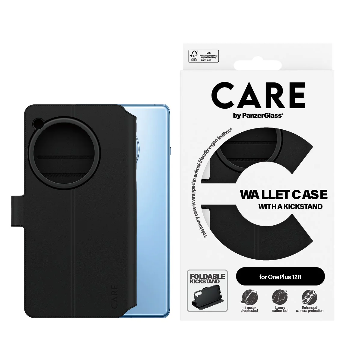 CARE™ by PanzerGlass® Wallet Case w. Kickstand OnePlus 12R - Image 2