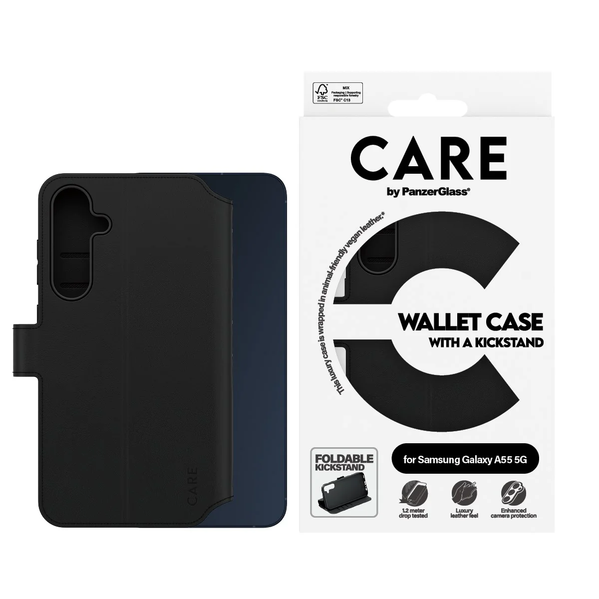 CARE⢠by PanzerGlass® Wallet Case w. Kickstand Samsung Galaxy A55 5G - Image 2